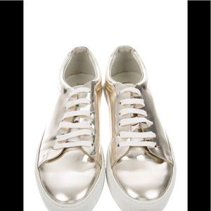 ACNE STUDIOS~Adriana~SILVER LEATHER SNEAKERS~IT41